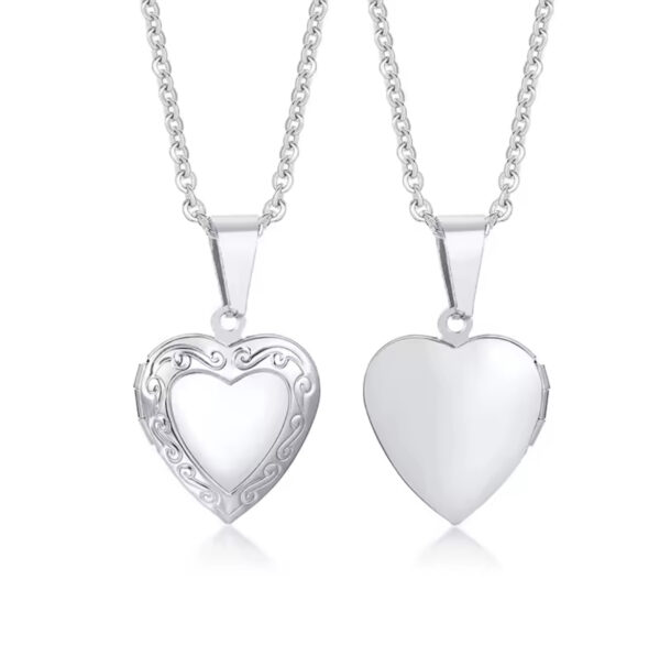 Custom Name and Photo heart shaped necklace - Image 7