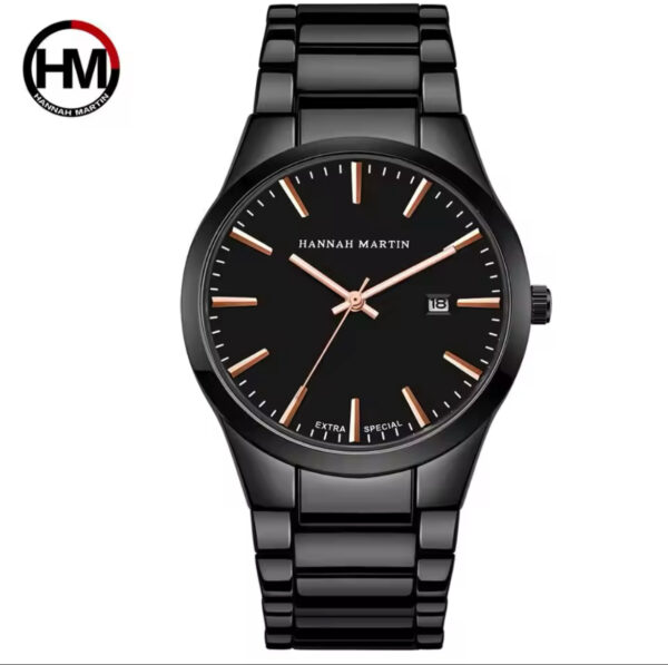 HANNAH MARTIN Luxury watch with box available in black and silver - Image 3