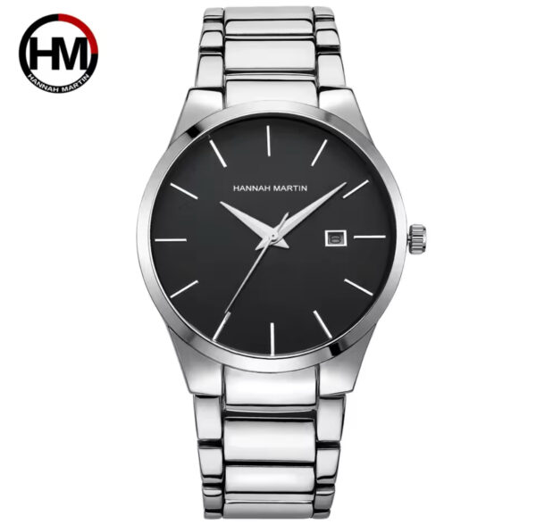 HANNAH MARTIN Luxury watch with box available in black and silver - Image 2