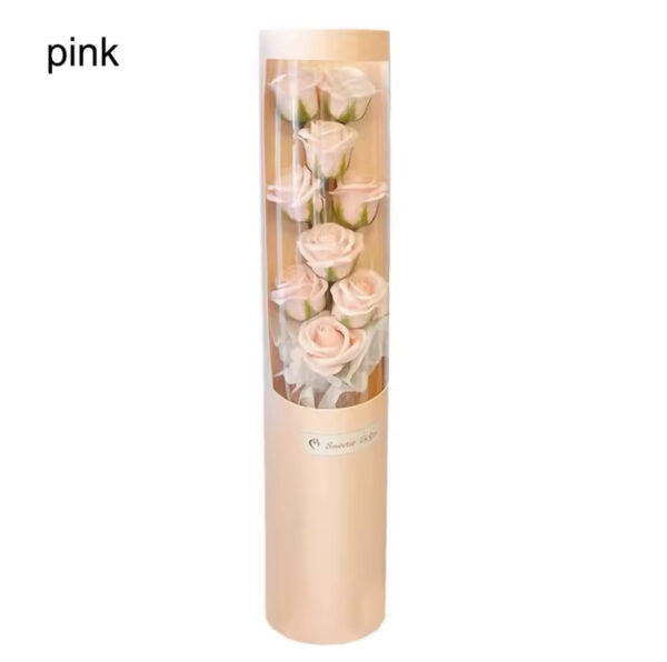 LED | 9 Soap Eternal Rose Flower Bouquet - Image 4