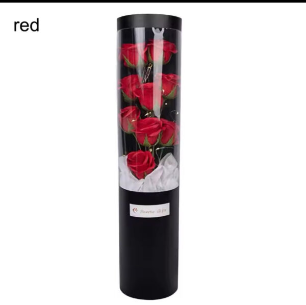 LED | 9 Soap Eternal Rose Flower Bouquet - Image 5