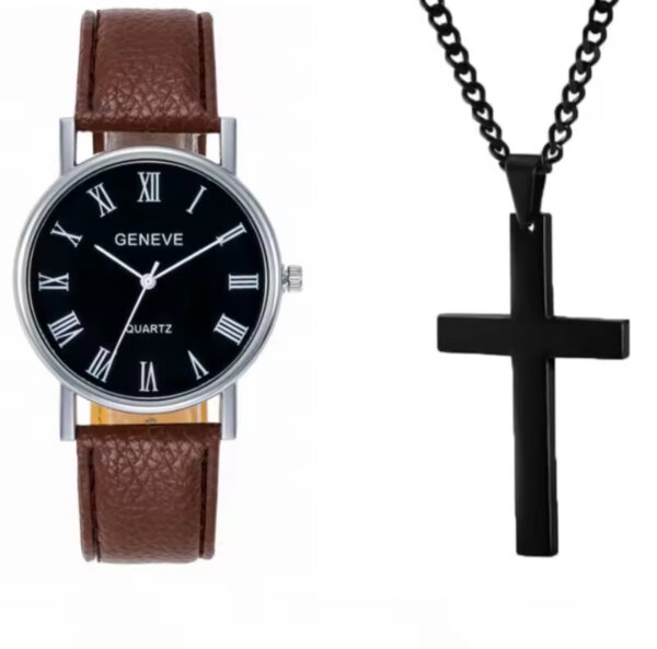 Men’s Watch and Crucifix Necklace available im different colors - Image 4